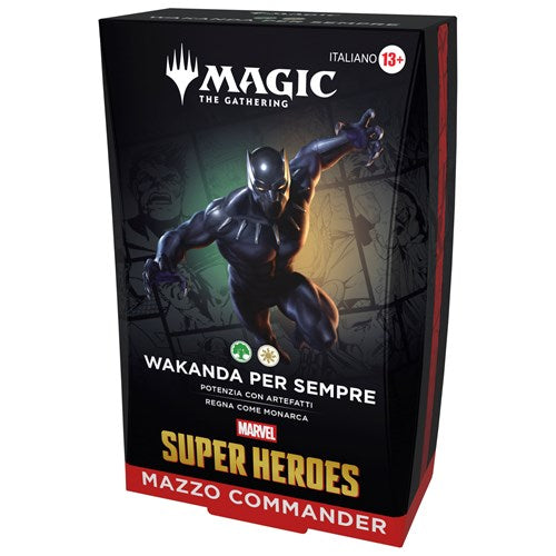 Magic the Gathering - Marvel Super Heroes - Commander Deck Wakanda per Sempre ITA