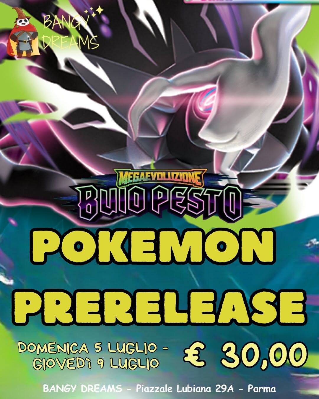 POKEMON PREREELASE BUIO PESTO