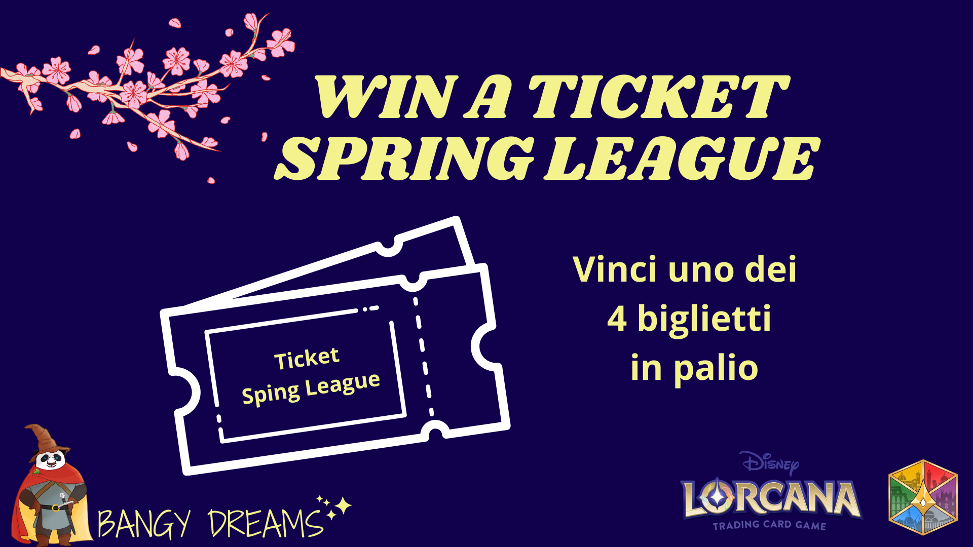 WIN A TICKET SPRING LEAGUE