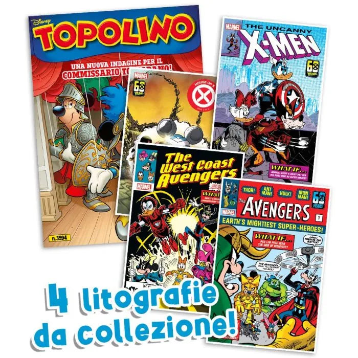 Topolino 3594 Con Litografie Marvel