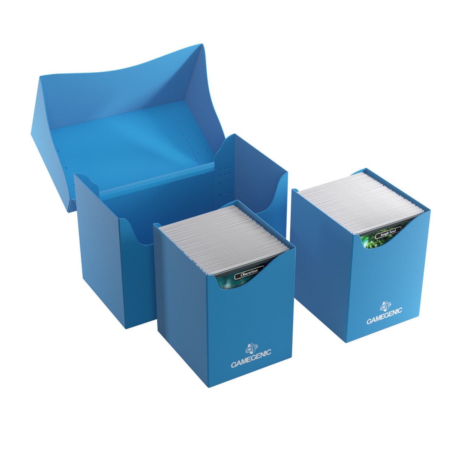 GameGenic Deck Case Double Deck Holder 200+ XL Blue