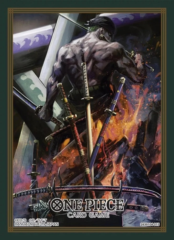One Piece Card Game - Official Sleeves TCG+ Store Edition Zoro e Katane