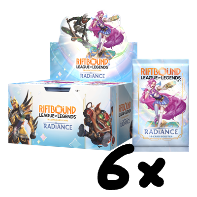RiftBound: League of Legends: Radiance - Case 6 Box Booster Pack 24 Bustine ENG