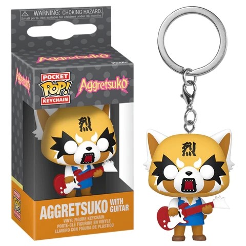 Funko Pop - Aggretsuko - Portachiavi Aggretsuko With Guitar