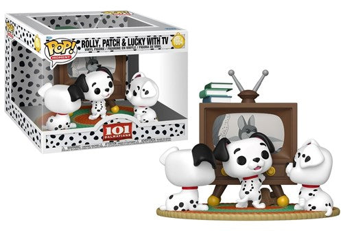 Funko Pop - La Carica dei 101 - Dalmatians - Rolly Patch & Lucky With Tv