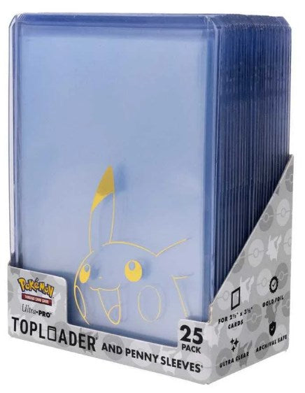 Ultra-Pro - Pokemon - Toploader and Penny Sleeves Combo Pack Pokemon - Pikachu