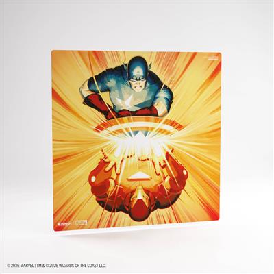 Gamegenic - Marvel Super Heroes Playmat - 2 Players Iron Man/Cap America