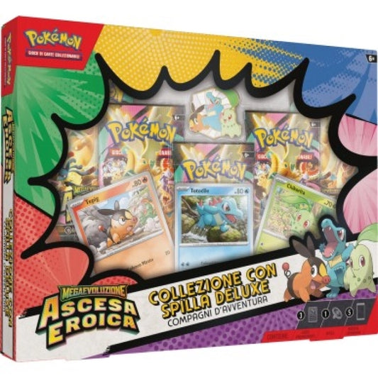 Pokemon - Megaevoluzione - Ascesa Eroica - Collezione con spilla Deluxe ITA