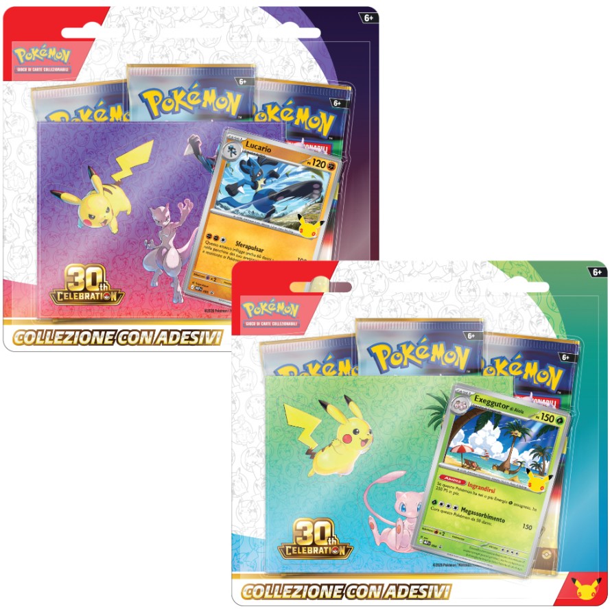 Pokemon - 30th Anniversario - Collezione con Adesivi ITA