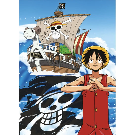 One Piece - Plaid Luffy e Nave 70 x 140 cm