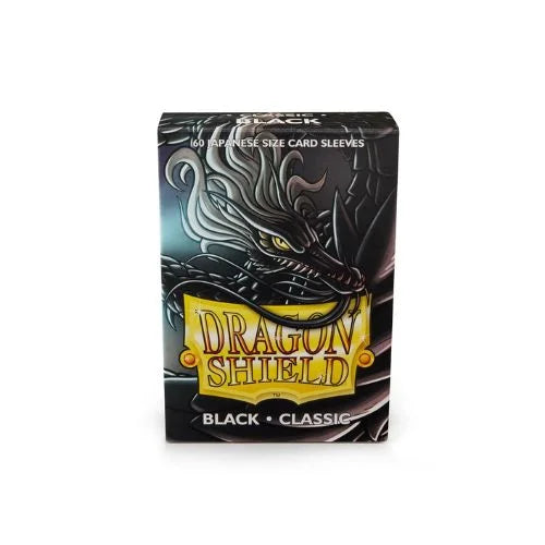 Dragon Shield - Japanese Sleeves Classic Black 60 Sleeves