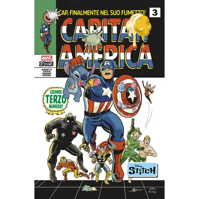 Capitan America 3/190 Variant Cover Stitch di Ben Su