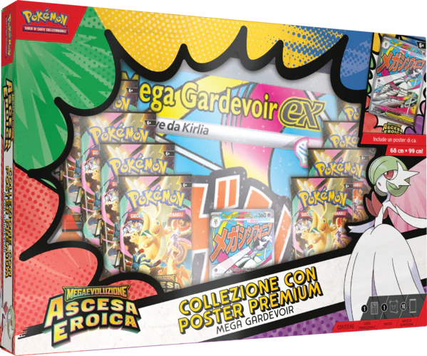 Pokemon - Megaevoluzione - Ascesa Eroica - Collezione con Poster Premium Mega Gardevoir-ex ITA