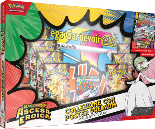 Pokemon - Megaevoluzione - Ascesa Eroica - Collezione con Poster Premium Mega Gardevoir-ex ITA