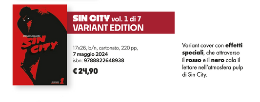 Sin City Vol 1 Variant