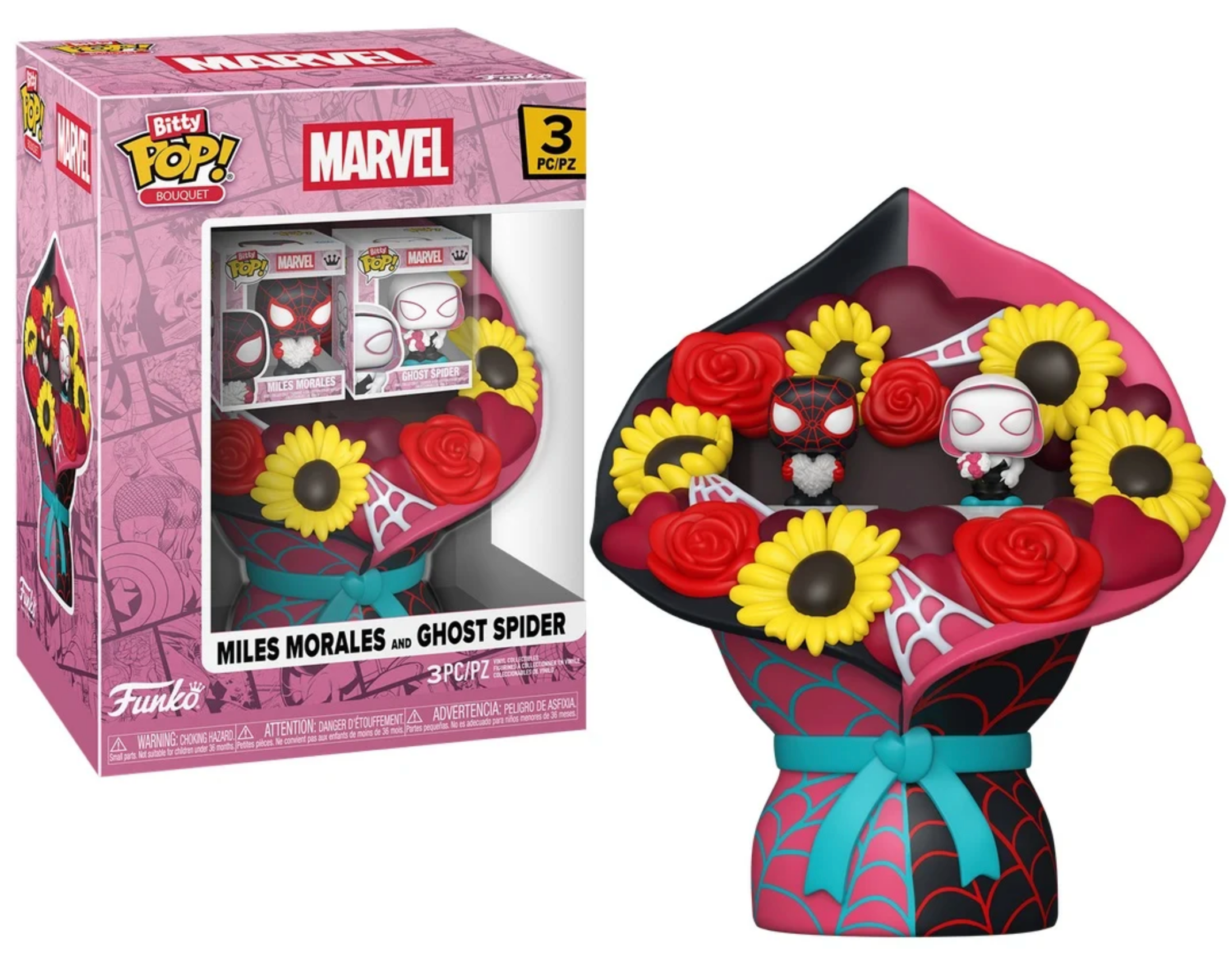 Funko Pop - Bouquet Marvel - Miles Morales & Ghost Spider