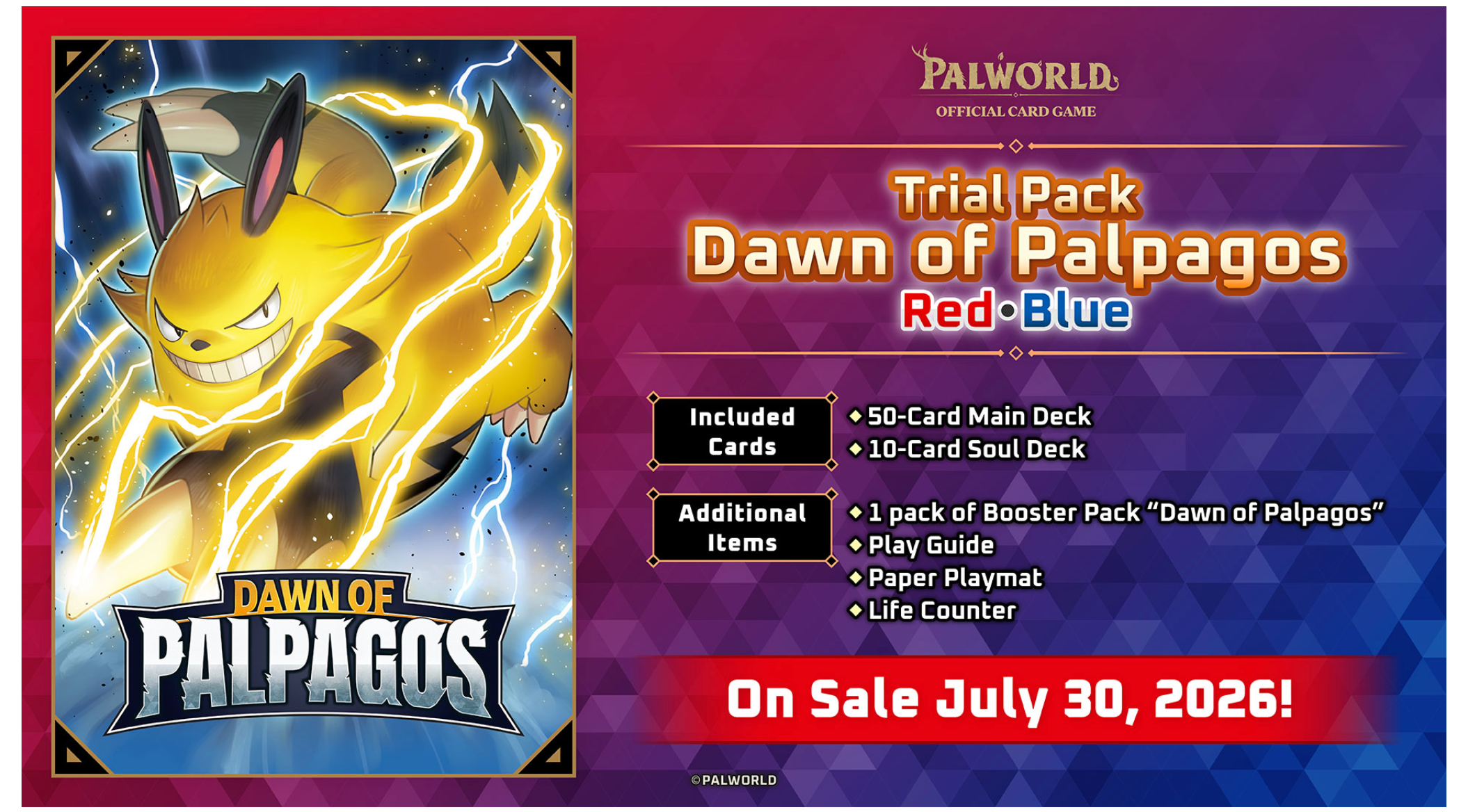 Palworld - TD01 Dawn of Palpagos Red-Blue ENG