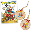 Topolino 3654 con Addobbi di Natale in Legno