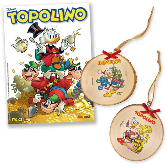 Topolino 3654 con Addobbi di Natale in Legno