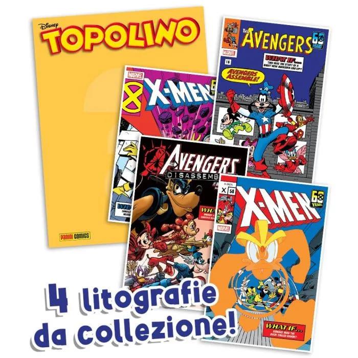 Topolino 3596 Con Litografie Marvel