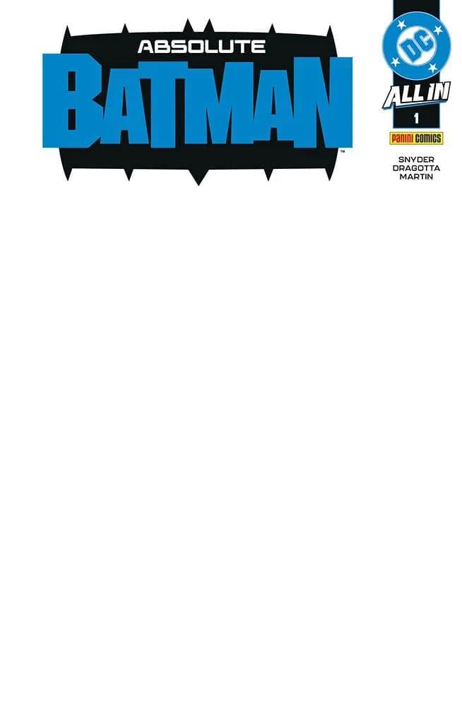 Dc All In - Absolute Batman 1 Blank Variant