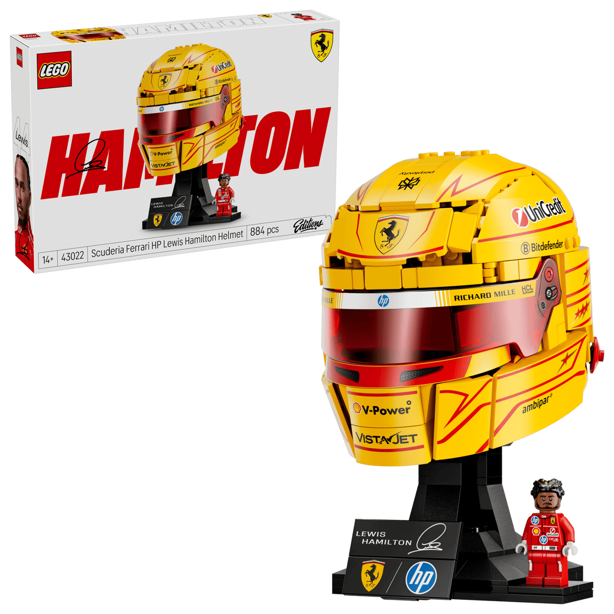 LEGO Editions 43022 Casco di lewis hamilton scuderia Ferrari HP