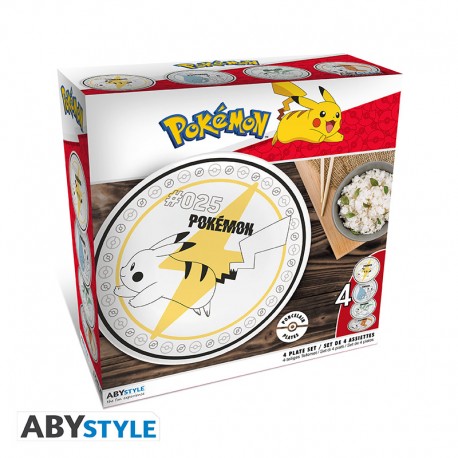 Pokemon - Set 4 Piatti