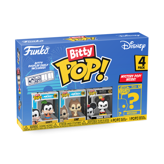 Funko Pop - Disney - Funko Bitty POP 4 Packs Pippo, Cip, Minnie