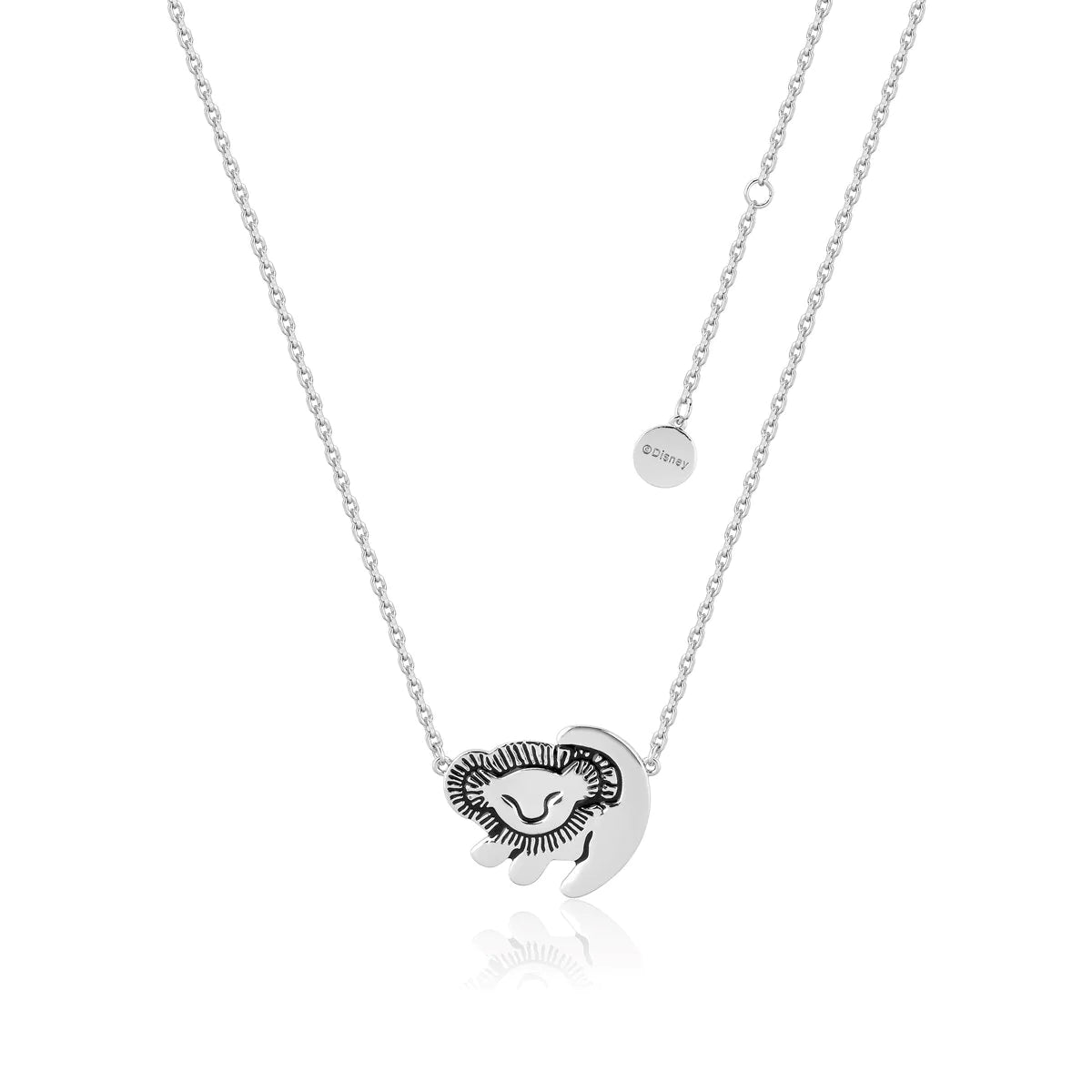 Il Re Leone - Collana Simba placcata Oro Bianco