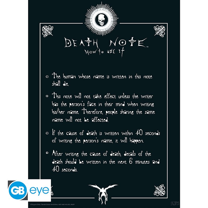 Death Note - Coppia Poster Regole