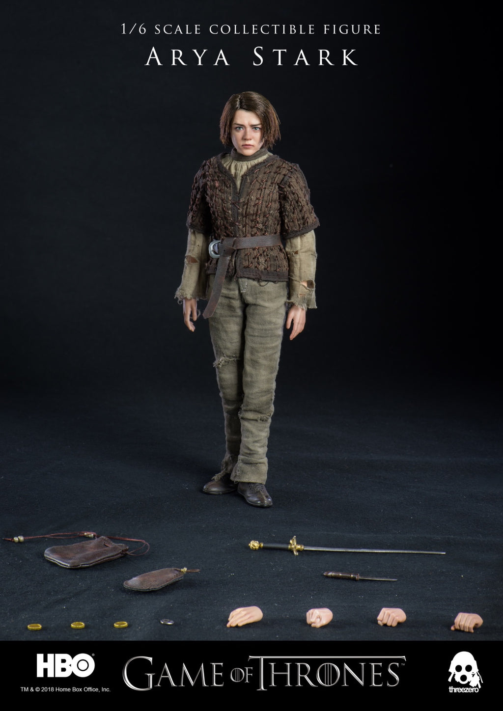 Arya Stark Action Figure 1/6 26 cm Threezero