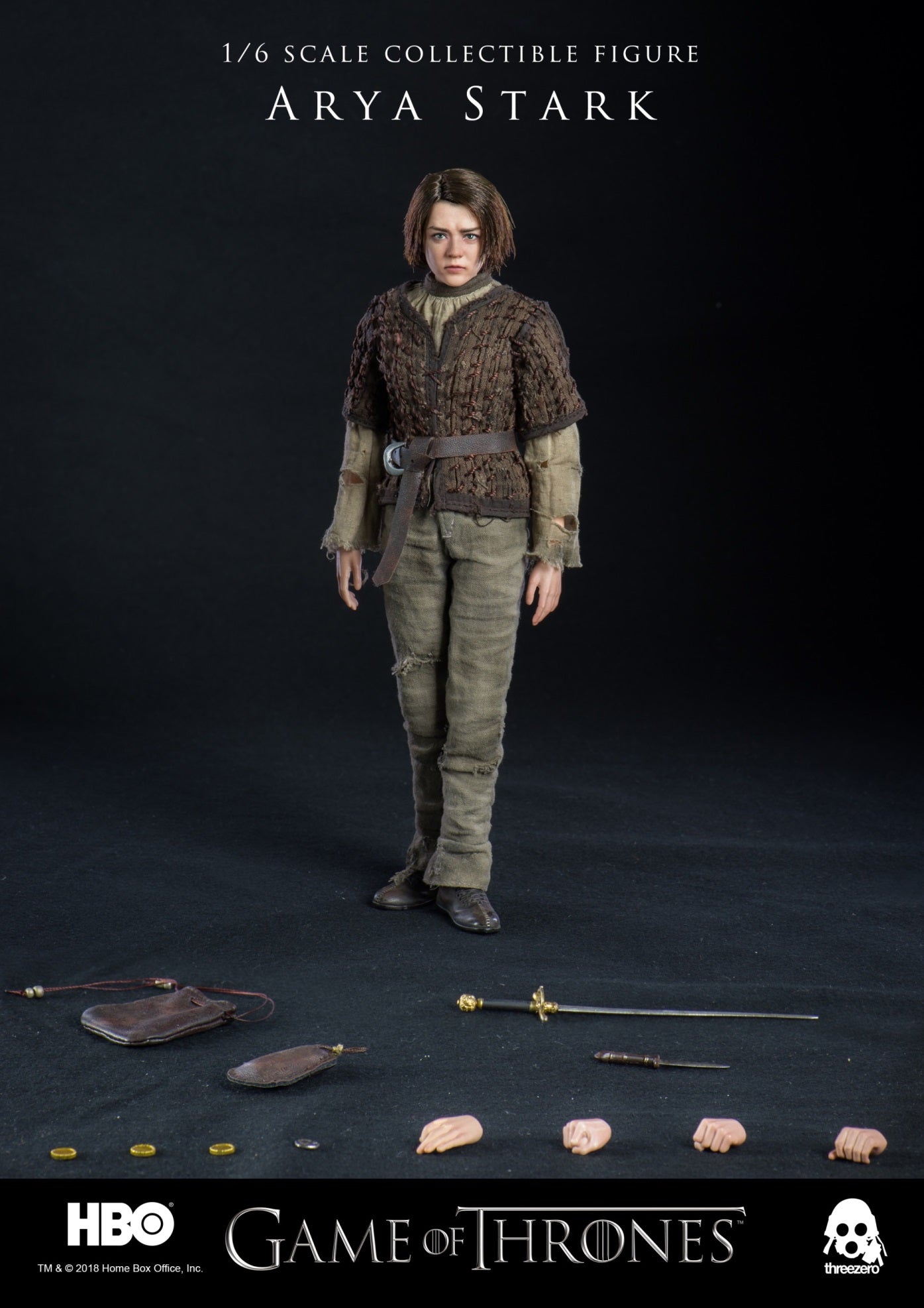 Arya Stark Action Figure 1/6 26 cm Threezero
