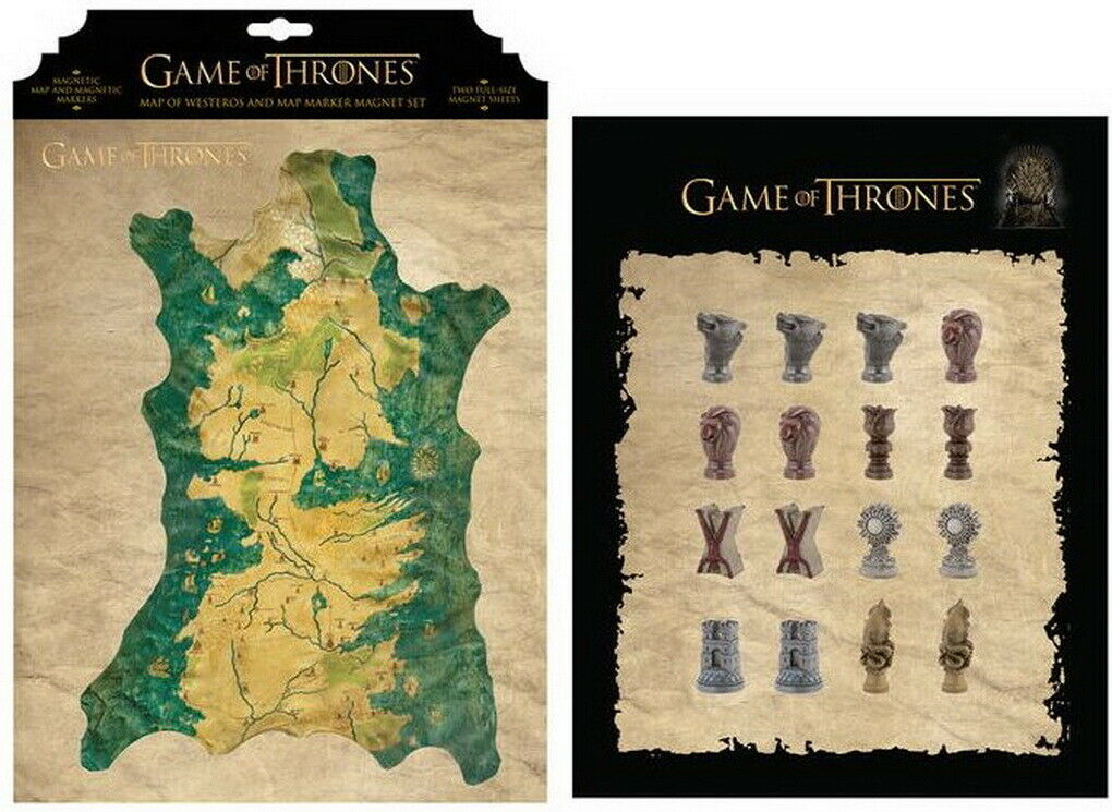 Game of Thrones - Mappa di Westeros e Pennarello Magnete Set